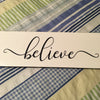 BELIEVE Ceramic Tile Decal Sign Wall Art Wedding Gift Idea Home Country Decor Affirmation Wedding Decor Positive Saying - JAMsCraftCloset