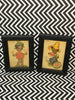 Black Americana Old Maid Cards Framed Set of Two Sambo Honey Pie Wall Art Collectible Memorabilia - JAMsCraftCloset