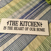 THE KITCHEN IS THE HEART OF OUR HOME Tile Sign Funny KITCHEN Decor Wall Art Home Decor Gift Idea Handmade Sign Country Farmhouse Wall Art Gift Campers RV-Home and Living Wall Hanging - JAMsCraftCloset