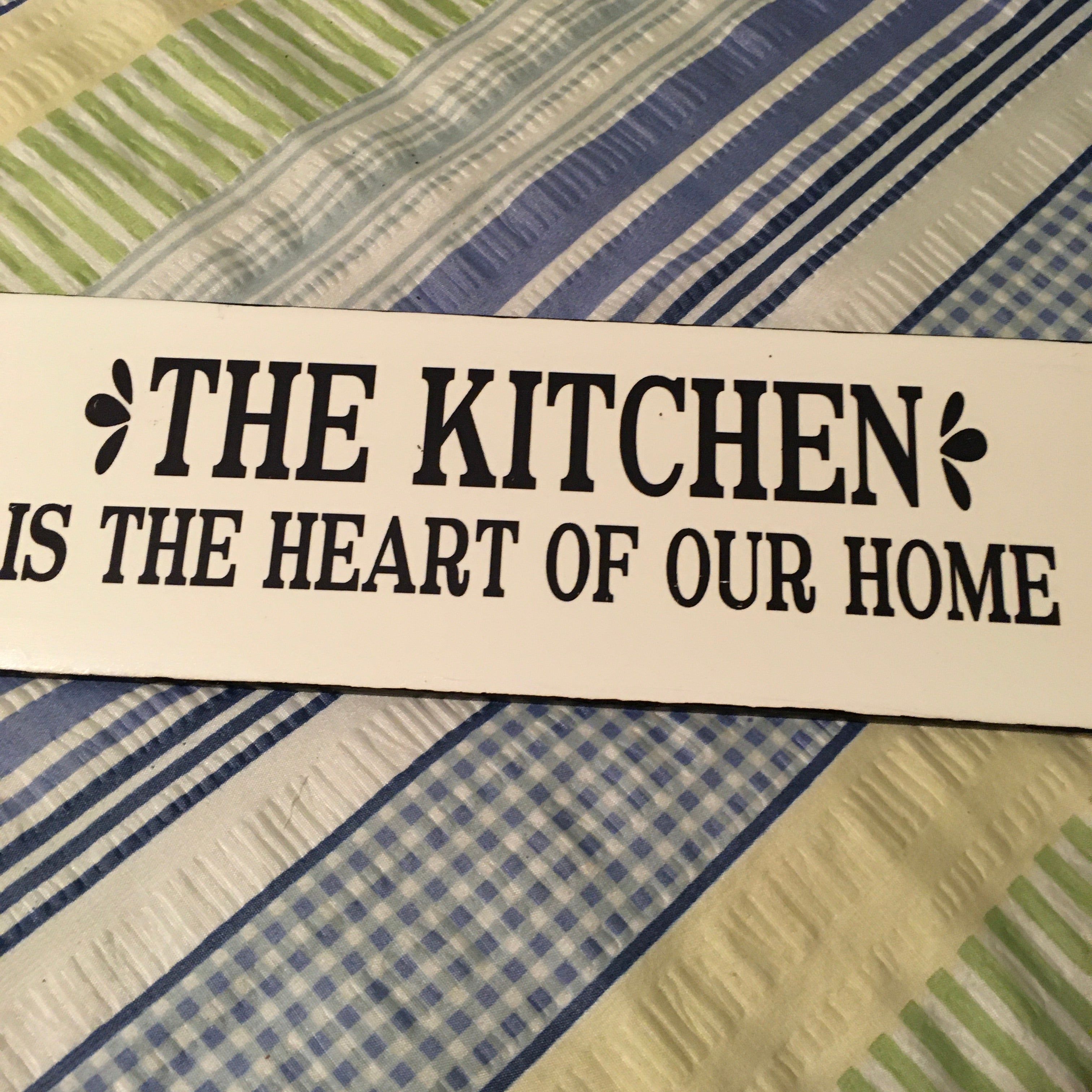 THE KITCHEN HEART OF OUR HOME Tile Decal Sign Funny KITCHEN Decor Gift –  JAMsCraftCloset