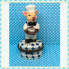Vintage PIG CHEF Trinket Boxes Shelf Sitters Kitchen Decor Ring Holder Gift JAMsCraftCloset