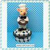 Vintage PIG CHEF Trinket Boxes Shelf Sitters Kitchen Decor Ring Holder Gift