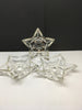 Candle Holder Pointed Star Candlestick Votive Vintage Clear Glass Romantic Lighting - JAMsCraftCloset