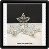 Candle Holder Pointed Star Candlestick Votive Vintage Clear Glass Romantic Lighting - JAMsCraftCloset