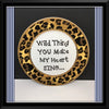 Plate Hand Painted Upcycled Positive Saying WILD THING HEART SING Leopard Chic Gift Home Decor Wall Art JAMsCraftCloset