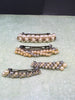 Hair Clasps Vintage Pearly Silver and Gold Designs SET OF 4 c. 1970s