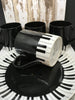 Vintage Mugs and Dessert Plates PIANO Fitz and Floyd Discontinued Fine Porcelain Japan 242 JAMsCraftCloset