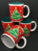 Mugs Vintage Christmas Tree K.I.C. Made in Korea Set of 4 JAMsCraftCloset