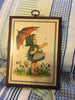 Plaques Rectangle Child and Kitten Under Umbrella in the Rain Decor Wall Art   This is a Bright Plaque handcrafted and finished by West Virginia craftsmen. JAMsCraftCloset
