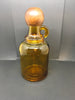 Bottle Jug Amber Glass Twist On Wooden Ball Lid Made in Japan - JAMsCraftCloset