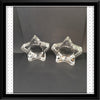 Candle Holder Pointed Star Tealight Tea Light Vintage Clear Glass Romantic Lighting Set of 2 - JAMsCraftCloset