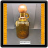 Bottle Jug Amber Glass Twist On Wooden Ball Lid Made in Japan - JAMsCraftCloset