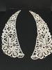 Collar Insets Appliques Battenburg Lace Vintage Dress Up a Dress or Sweater White