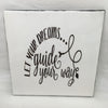 LET YOUR DREAMS GUIDE YOUR WAY Wall Art Ceramic Tile Sign Gift Idea Home Decor Positive Saying Gift Idea Handmade Sign Country Farmhouse Gift Campers RV Gift Home and Living Wall Hanging - JAMsCraftCloset