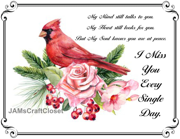 I MISS YOU EVERY SINGLE DAY - DIGITAL GRAPHICS  My digital SVG, PNG and JPEG Graphic downloads for the creative crafter are graphic files for those that use the Sublimation or Waterslide techniques - JAMsCraftCloset