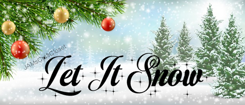 LET IT SNOW - DIGITAL GRAPHICS  This file contains 4 graphics..  My digital PNG and JPEG Graphic downloads for the creative crafter are graphic files for those that use the Sublimation or Waterslide techniques - JAMsCraftCloset