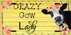 License Plate Digital Graphic Design Download CRAZY COW LADY SVG-PNG-JPEG Sublimation Crafters Delight - JAMsCraftCloset