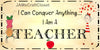 License Plate Digital Graphic Design Download I AM A TEACHER SVG-PNG-JPEG Sublimation Crafters Delight - JAMsCraftCloset