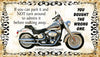 Motorcycle License Vanity Plate Custom Tag Front Clever Funny Unique IF YOU DONT ADMIRE IT Sublimation on Metal - JAMsCraftCloset