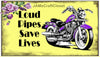 License Plate Motorcycle Digital Graphic Design Download LOUD PIPES SAVE LIVES SVG-PNG-JPEG Sublimation Crafters Delight - JAMsCraftcloset