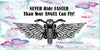 Motorcycle License Vanity Plate Custom Tag Front Clever Funny Unique NEVER RIDE FASTER THAN YOUR ANGEL CAN FLY Sublimation on Metal