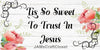 License Vanity Plate Front Plate Clever Funny Custom Plate Car Tag TIS SO SWEET TO TRUST IN JESUS Sublimation on Metal Gift Idea - JAMsCraftCloset