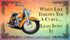 License Plate Motorcycle Digital Graphic Design Download WHEN LIFE THROWS YOU A CURVE SVG-PNG-JPEG Sublimation Crafters Delight