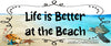 License Vanity Plate Front Plate Clever Funny Custom Plate Car Tag LIFE IS BETTER AT THE BEACH Sublimation on Metal Gift Idea - JAMsCraftCloset