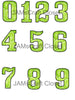 NUMBER SETS Digital Graphic Design Typography Clipart SVG-PNG Sublimation LIMES Design Download Crafters Delight - JAMsCraftCloset