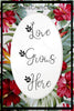 Garden Flag Digital Design Sublimation Graphic SVG-PNG-JPEG Download LOVE GROWS HERE Crafters Delight - JAMsCraftCloset