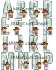 ALPHABET SET Digital Graphic Design Typography Clipart SVG-PNG Sublimation COWGIRL SHERIFF Kids Children Design Download Crafters Delight - JAMsCraftCloset