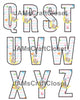 ALPHABET SET Digital Graphic Design Typography Clipart SVG-PNG Sublimation BABY MOON Kids Children Design Download Crafters Delight - JAMsCraftCloset