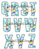 ALPHABET SET Digital Graphic Design Typography Clipart SVG-PNG Sublimation FISHING BOY Kids Children Design Download Crafters Delight - JAMsCraftCloset