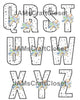 ALPHABET SET Digital Graphic Design Typography Clipart SVG-PNG Sublimation BLACK STARS BABY SLEEPING Kids Children Design Download Crafters Delight - JAMsCraftCloset