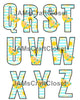 ALPHABET SET Digital Graphic Design Typography Clipart SVG-PNG Sublimation BABY RABBIT SLEEPING SUN Kids Children Design Download Crafters Delight - JAMsCraftCloset