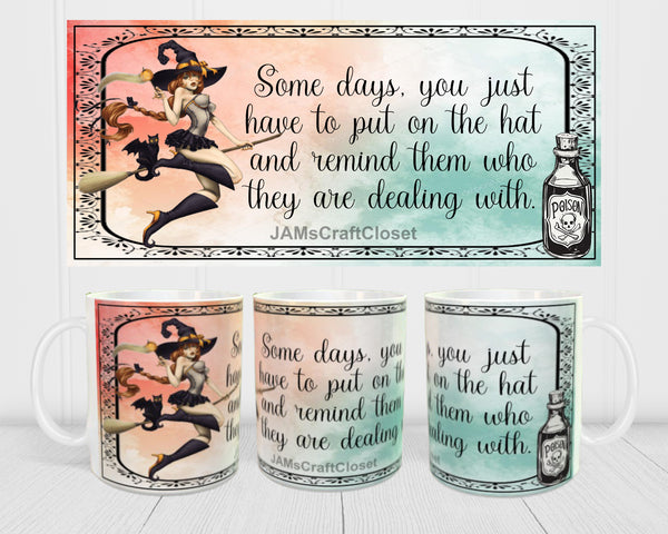 MUG Coffee Full Wrap Sublimation Digital Graphic Design Download PUT ON THE HAT SVG-PNG Crafters Delight - JAMsCraftCloset