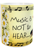 MUG Coffee Full Wrap Sublimation Digital Graphic Design Download MUSIC IS NOT TO HEAR SVG-PNG Music Crafters Delight - JAMsCraftCloset