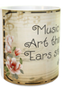 MUG Coffee Full Wrap Sublimation Digital Graphic Design Download MUSIC IS A PIECE OF ART SVG-PNG Music Crafters Delight - JAMsCraftCloset