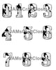 NUMBER SETS Digital Graphic Design Typography Clipart SVG-PNG Sublimation COW PRINT Design Download Crafters Delight - JAMsCraftCloset