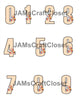 NUMBER SETS Digital Graphic Design Typography Clipart SVG-PNG Sublimation PUMPKINS FLOWERS ORANGE CHECKERED Design Download Crafters Delight - JAMsCraftCloset