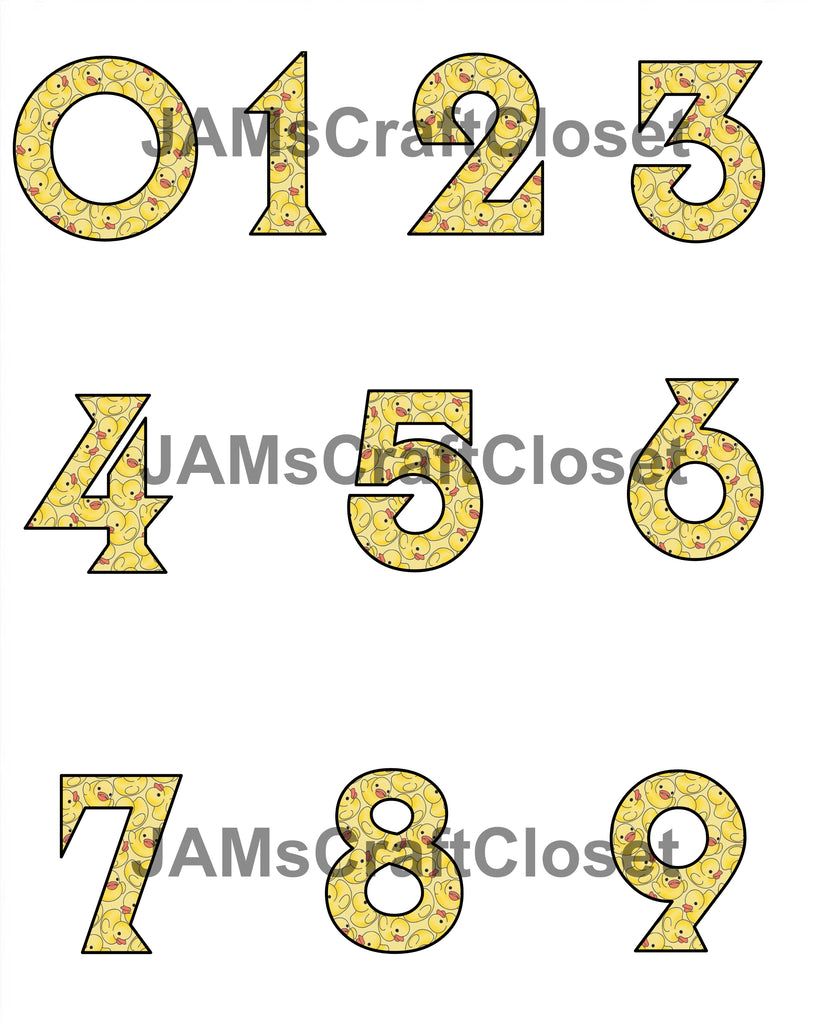 NUMBER SETS Digital Graphic Design Typography Clipart SVG-PNG Sublimat ...