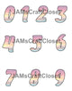 NUMBER SETS Digital Graphic Design Typography Clipart SVG-PNG Sublimation BEACH SUNSET Design Download Crafters Delight - JAMsCraftCloset