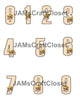 NUMBER SETS Digital Graphic Design Typography Clipart SVG-PNG Sublimation WHEELBARROW PUMPKINS ORANGE CHECKERED Design Download Crafters Delight - JAMsCraftCloset