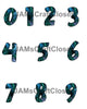 NUMBER SETS Digital Graphic Design Typography Clipart SVG-PNG Sublimation PSYCHEDELIC 2 Design Download Crafters Delight - JAMsCraftCloset