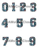 NUMBER SETS Digital Graphic Design Typography Clipart SVG-PNG Sublimation VINTAGE PINK BLUE WHITE FLORAL Design Download Crafters Delight - JAMsCraftCloset
