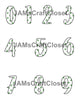 NUMBER SETS Digital Graphic Design Typography Clipart SVG-PNG Sublimation MARYJANE 2 Design Download Crafters Delight - JAMsCraftCloset