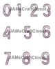 NUMBER SETS Digital Graphic Design Typography Clipart SVG-PNG Sublimation DUSTY ROSE LAVANDER METALIC Industrial Design Download Crafters Delight - JAMsCraftCloset