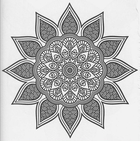 FREE Coloring Pages Celestial NEW Mandala Style 8 - JAMsCraftCloset