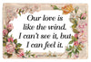 OUR LOVE IS LIKE THE WIND - DIGITAL GRAPHICS  This file contains 4 graphics...  My digital PNG and JPEG Graphic downloads for the creative crafter are graphic files for those that use the Sublimation or Waterslide techniques - JAMsCraftCloset