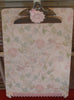 Clipboard Handcrafted Pale Pink and Green Floral Print Design - JAMsCraftCloset